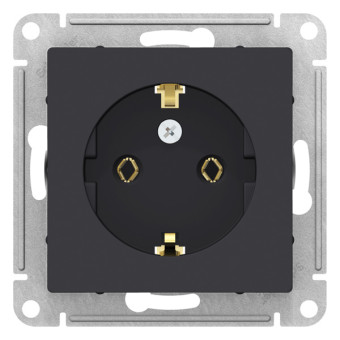 ATN001043 - AtlasDesign РОЗЕТКА с заземлением, 16А, механизм, КАРБОН ATN001043 - AtlasDesign РОЗЕТКА с заземлением, 16А, механизм, КАРБОН