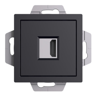 ATN001080 - AtlasDesign РОЗЕТКА HDMI, механизм, КАРБОН ATN001080 - AtlasDesign РОЗЕТКА HDMI, механизм, КАРБОН