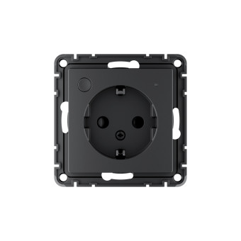 SBDV-00202 - ATLASDESIGN SMART Умная встраиваемая розетка с заземлением со шторками, Zigbee, 16А, КАРБОН, ATN001045Z SBDV-00202 - ATLASDESIGN SMART Умная встраиваемая розетка с заземлением со шторками, Zigbee, 16А, КАРБОН, ATN001045Z