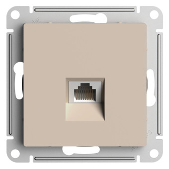 ATN001283 - AtlasDesign РОЗЕТКА компьютерная RJ45, кат. 5Е, механизм, ПЕСОЧНЫЙ ATN001283 - AtlasDesign РОЗЕТКА компьютерная RJ45, кат. 5Е, механизм, ПЕСОЧНЫЙ
